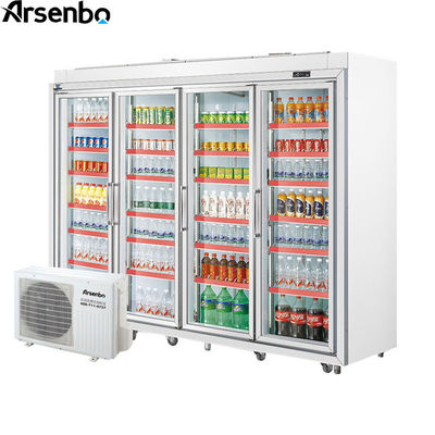 2700L 50HZ Commercial Beverage Refrigerator Silver Color For Drinks