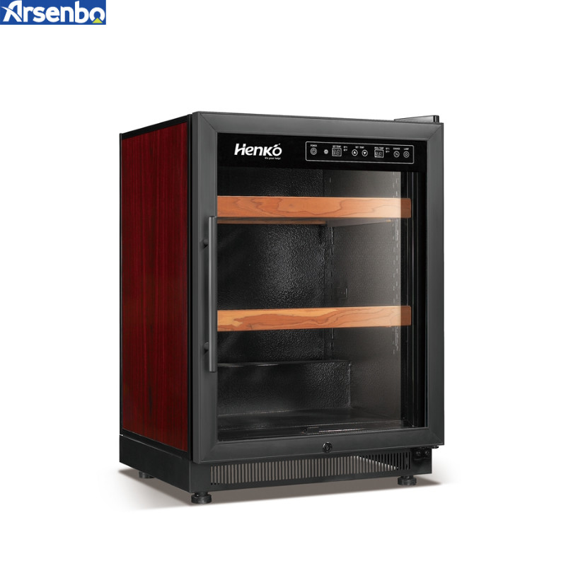 Soundless Freestanding Wine Cooler Fridge , 160W Under Counter Wine Refrigerator