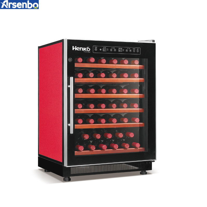 Soundless Freestanding Wine Cooler Fridge , 160W Under Counter Wine Refrigerator